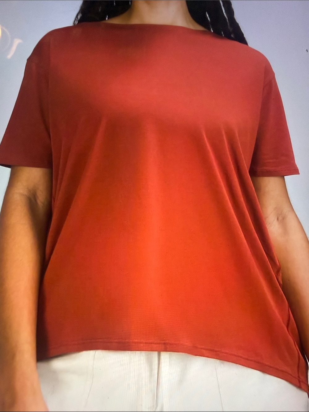 lululemon athletica Back In Action Short Sleeve T-Shirt in Cayenne Red